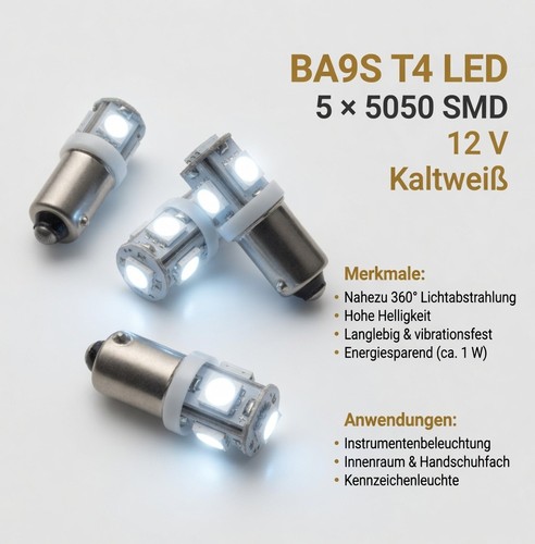 Ba9s led 5x 5050 - ba9s,