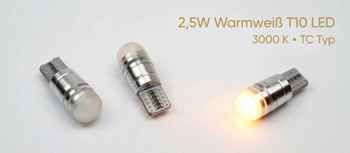 T10 led 5w 3000k - 2,5w,