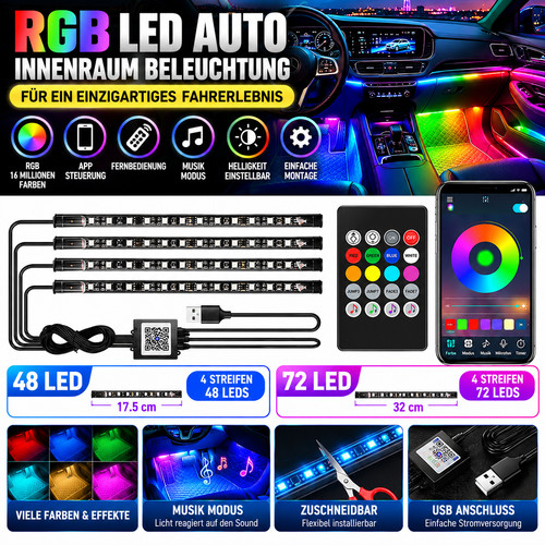 Rgb led auto - 4x,