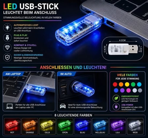 Mini usb rgb led - mini, auto